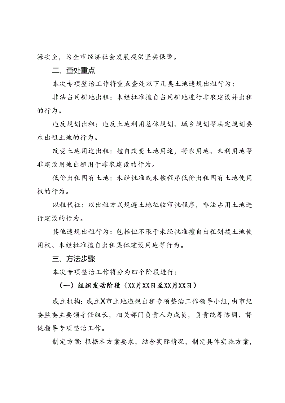 市纪委监委关于开展土地违规出租专项整治工作方案.docx_第2页