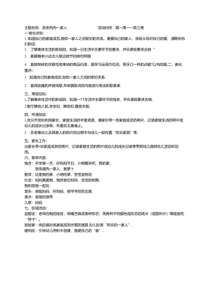 小班月主题计划(下学期).docx