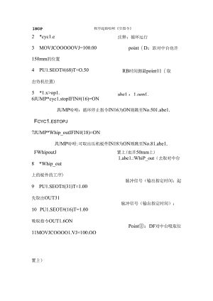 安川机器人 程序示例.docx