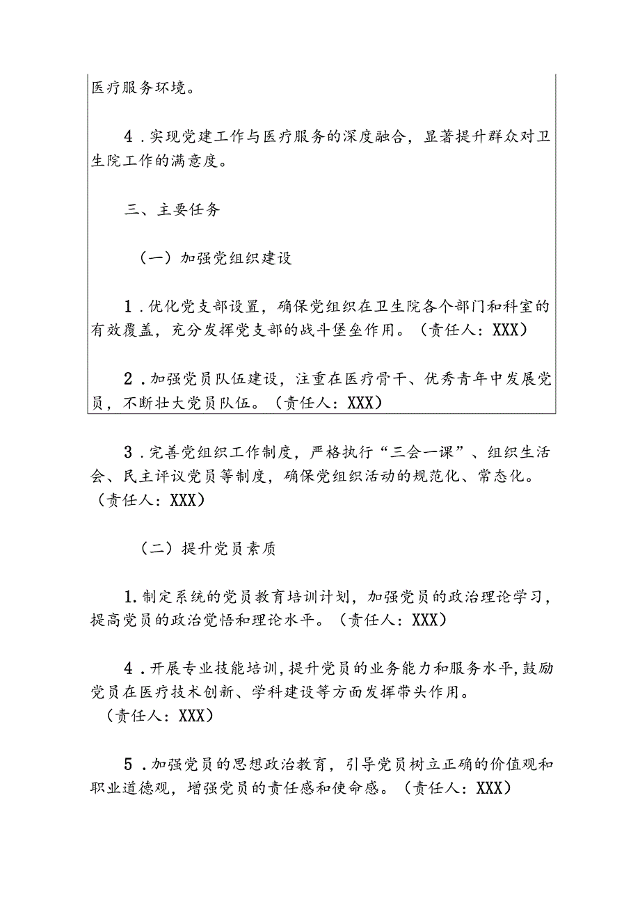 2024卫生院党建工作实施方案(精选).docx_第2页