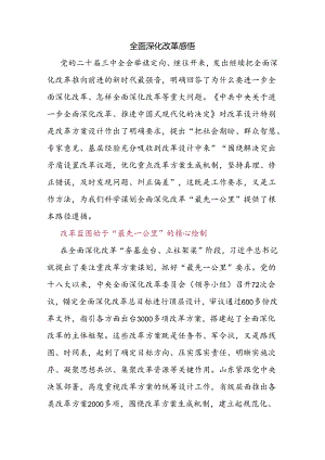 全面深化改革感悟.docx