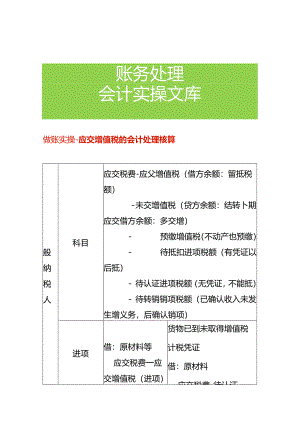 做账实操-应交增值税的会计处理核算.docx