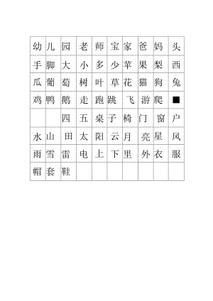 小班的小朋友应认识的字.docx