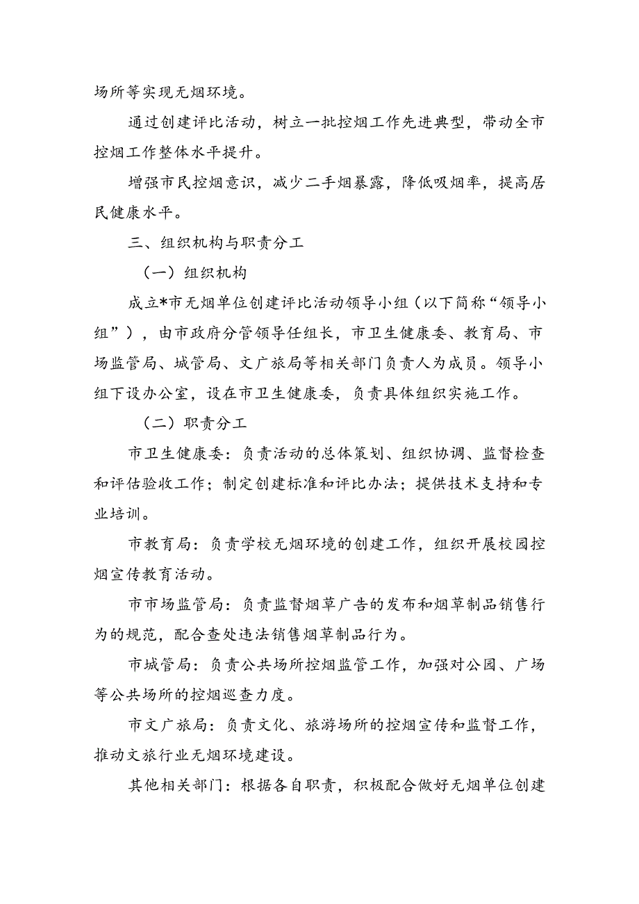 无烟单位创建评比活动工作实施方案.docx_第2页