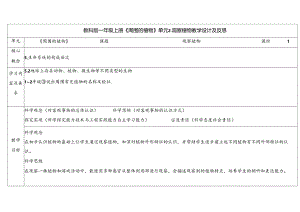 2024新教科版一年级科学上册第一单元观察植物教学设计.docx