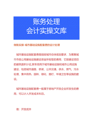做账实操-城市基础设施配套费的会计处理.docx