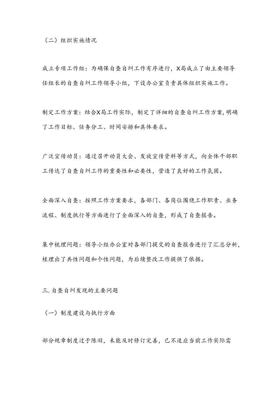 X局常规巡查自查自纠情况及整改计划报告.docx_第2页