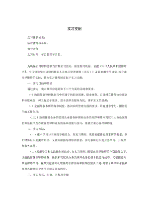 实习律师实习计划.docx