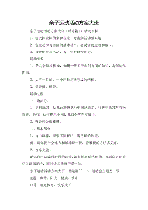 亲子运动活动方案大班.docx
