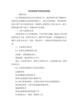学校食堂燃气使用应急预案.docx