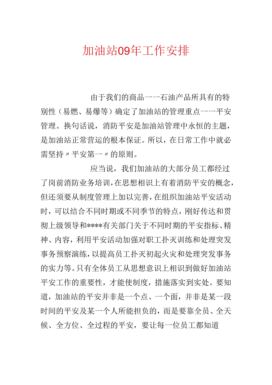 加油站09年工作计划.docx_第1页