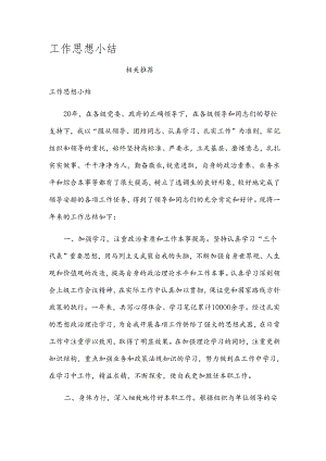 工作思想小结.docx