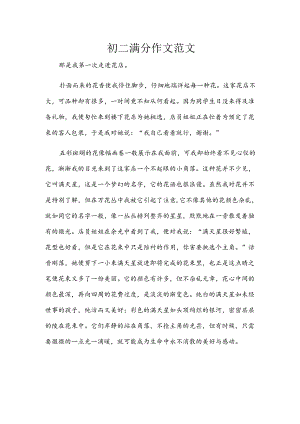 初二满分作文范文.docx