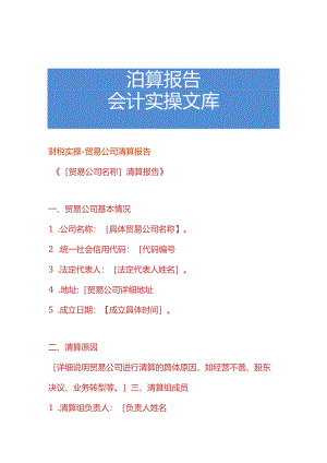 财税实操-贸易公司清算报告.docx