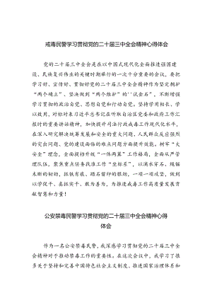 戒毒民警学习贯彻党的二十届三中全会精神心得体会5篇（精选版）.docx