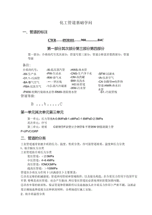 化工管道基础知识...docx