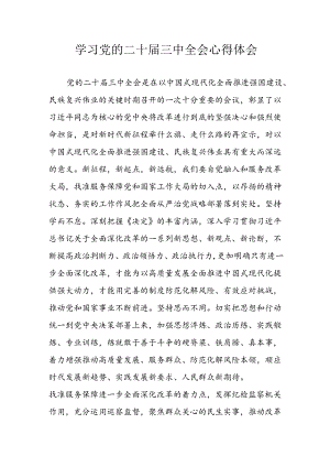 学习2024年学习党的二十届三中全会个人心得感悟 （3份）_93.docx