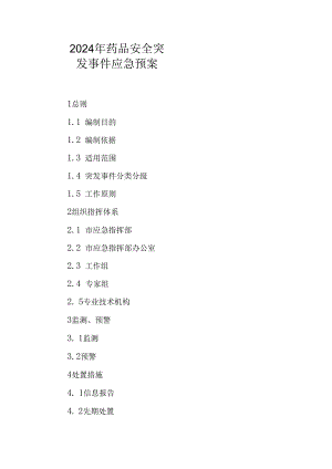 2024年药品安全突发事件应急预案.docx