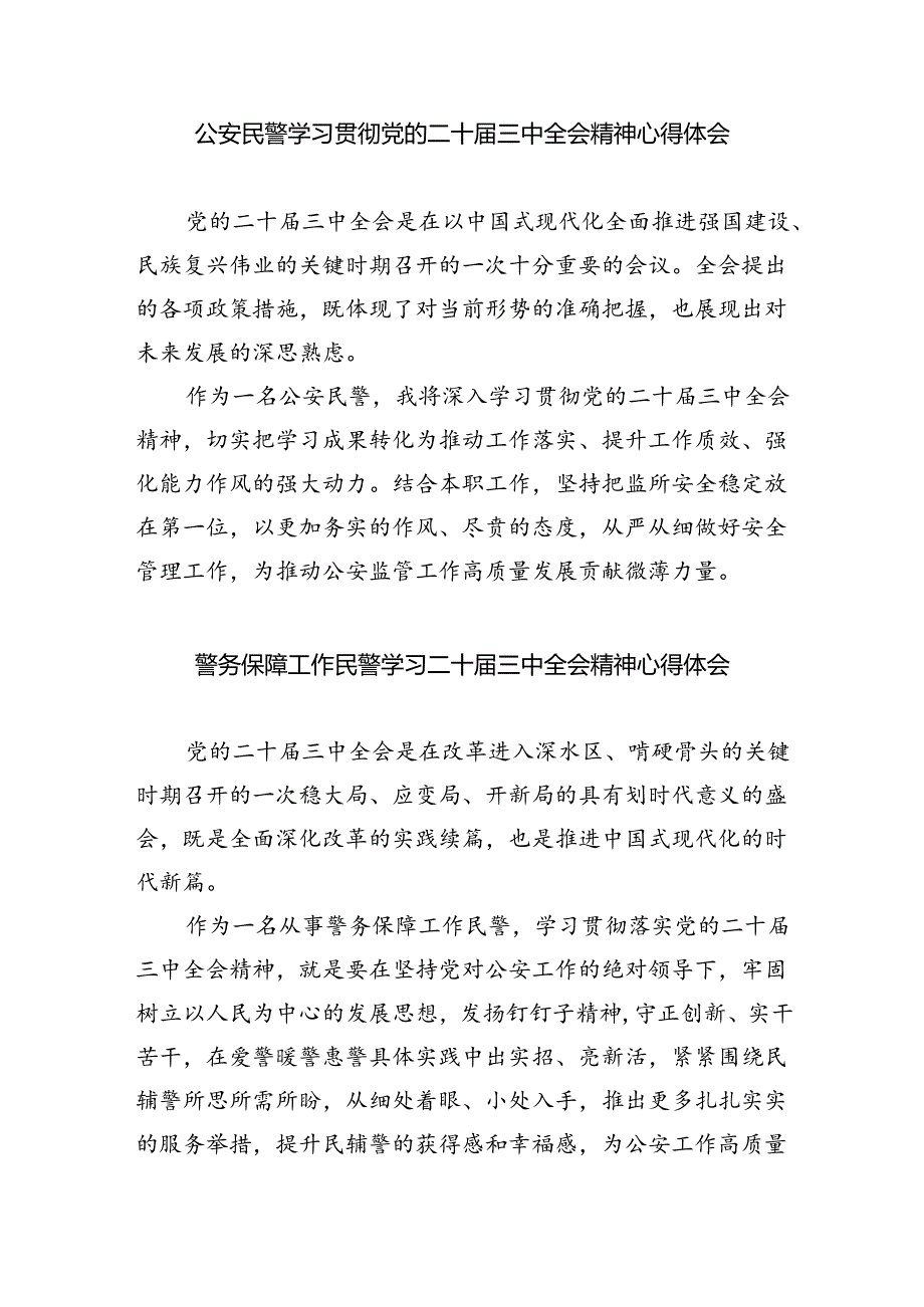 治安大队大队长学习贯彻党的二十届三中全会精神感想体会（共五篇）.docx_第3页