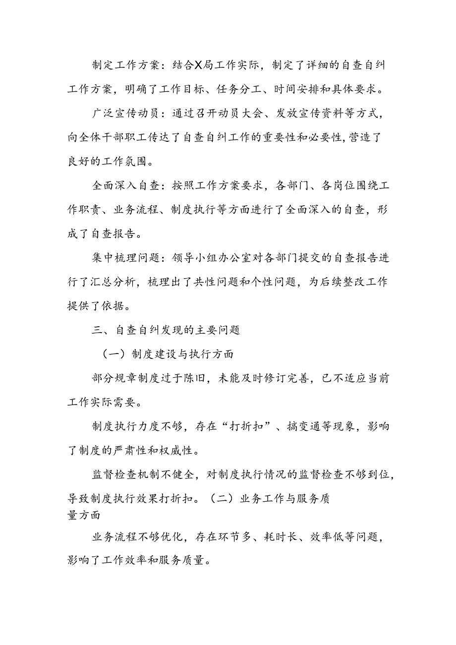 X局常规巡查自查自纠情况及整改计划报告.docx_第2页