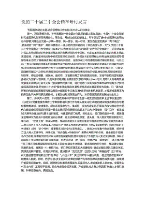 党的二十届三中全会精神研讨发言.docx