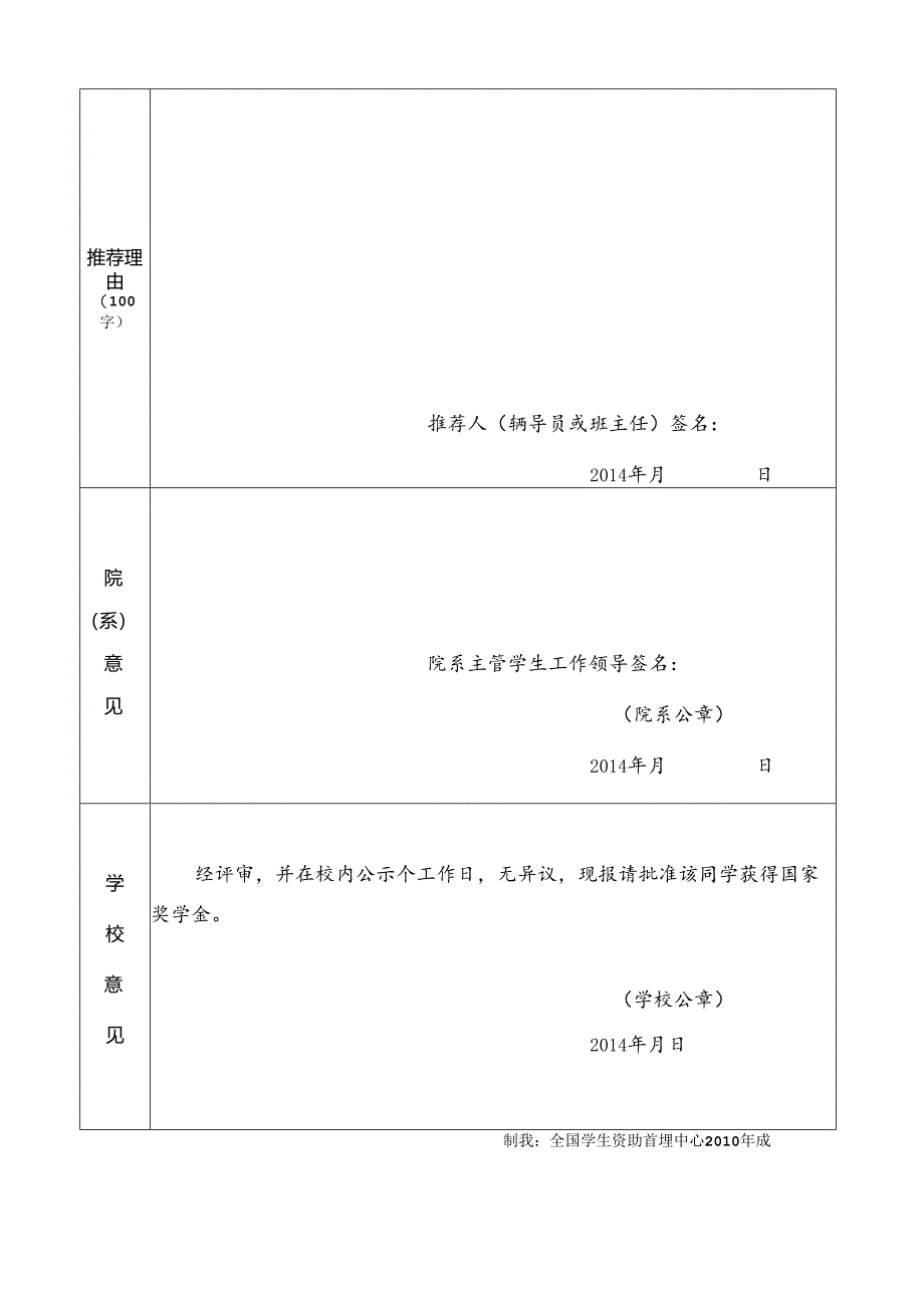 学年国家奖学金申请审批表.docx_第3页