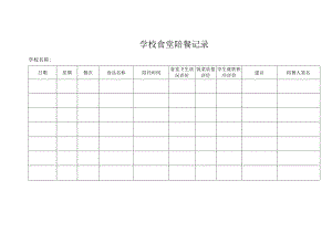 学校食堂陪餐记录.docx