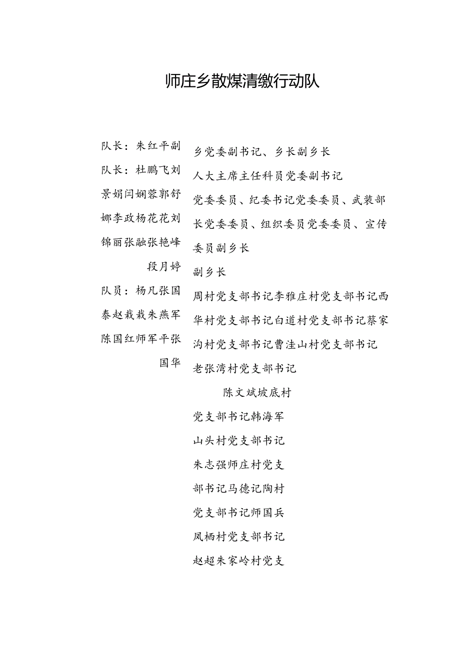 师庄乡散煤清缴行动队.docx_第1页