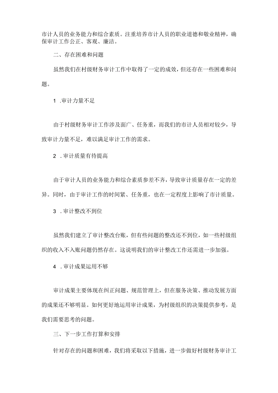 2024年XX村级财务审计工作总结.docx_第2页