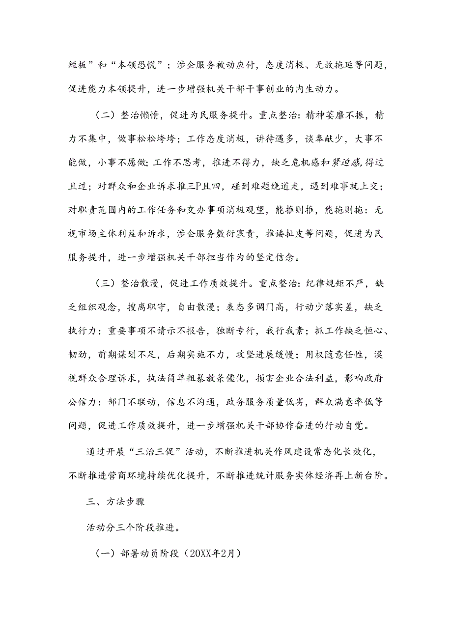 统计局开展以治庸促能、治懒促为、治散促效为主题的“机关作风建设提升年”活动方案.docx_第2页