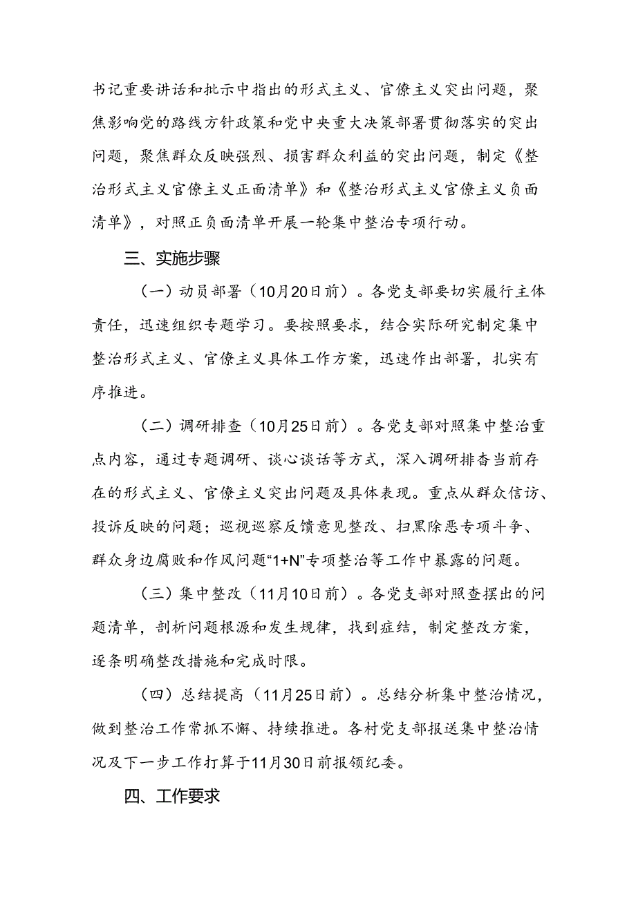 关于集中整治形式主义、官僚主义专项行动的实施方案.docx_第2页