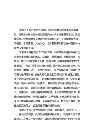 刑侦大队大队长学习贯彻党的二十届三中全会精神心得体会5篇（精选版）.docx