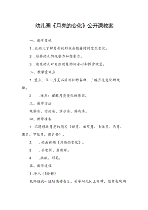 幼儿园《月亮的变化》公开课教案.docx