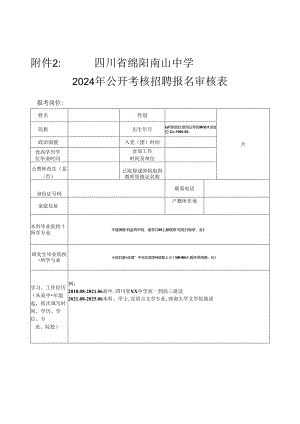 安化县事业单位公开招聘人员报名登记表.docx