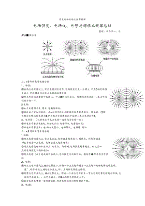 常见的电场电场线分布规律.docx