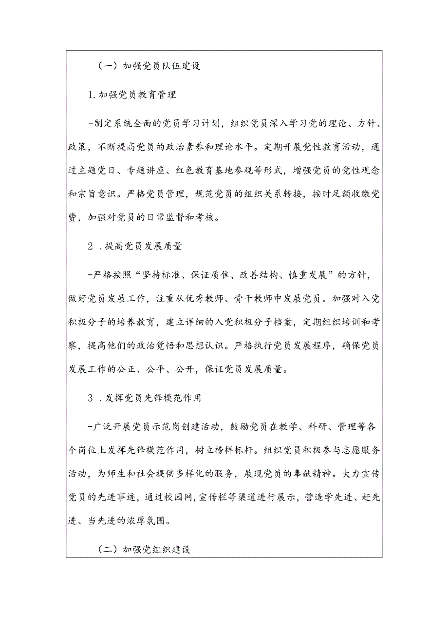 2024学校党建工作计划方案（详细版）.docx_第2页