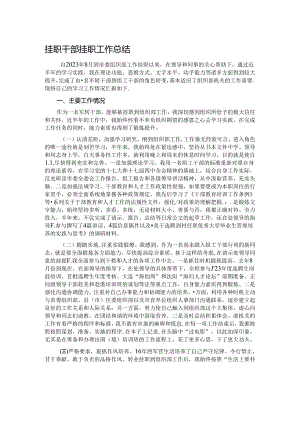 挂职干部挂职工作总结.docx