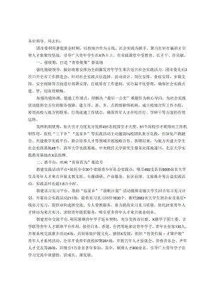 团市委书记在青年人才工作研讨会上的汇报发言.docx