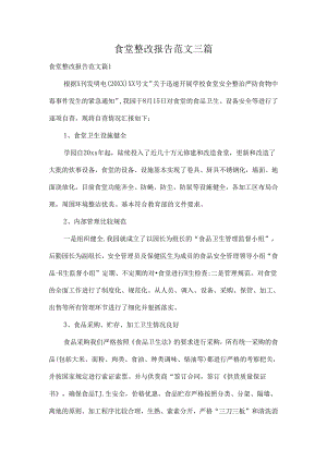 食堂整改报告范文三篇.docx