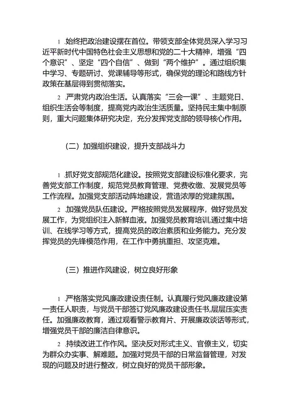 2024 年党支部书记抓基层党建述职报告（精选）.docx_第2页