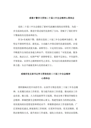 （11篇）戒毒干警学习贯彻二十届三中全会精神心得体会集合.docx