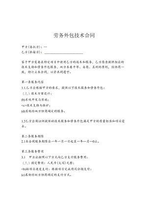 劳务外包技术合同.docx