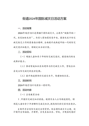 乡镇街道2024年国际减灾日活动方案.docx