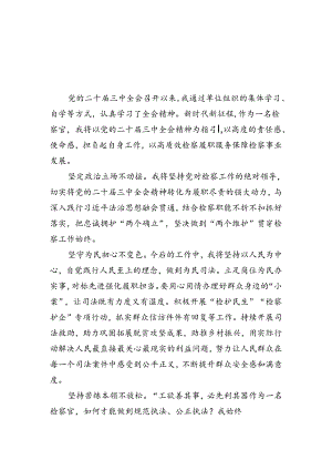 （9篇）检察官学习贯彻党的二十届三中全会精神心得体会专题资料.docx