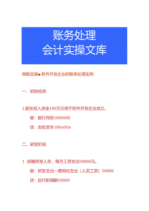 做账实操-软件开发企业的账务处理实例.docx