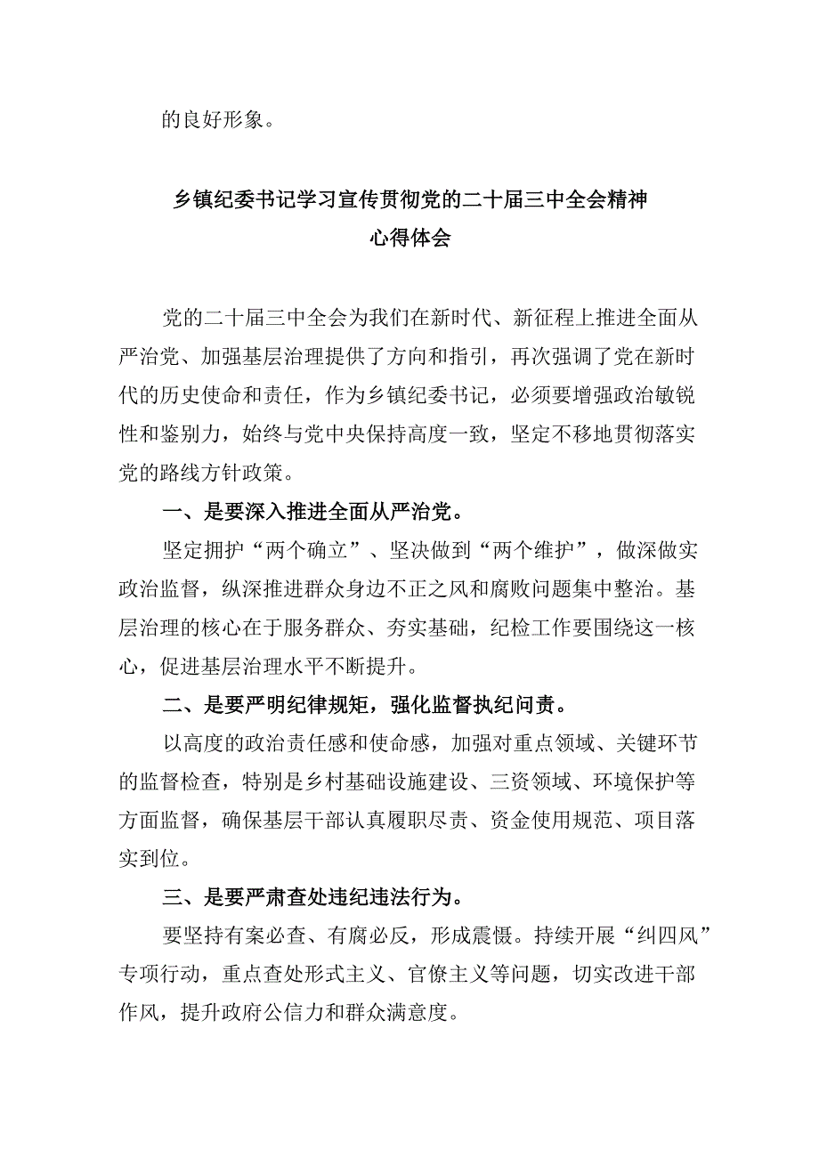 巡察办主任巡察组组长学习二十届三中全会精神心得体会 （汇编5份）.docx_第2页