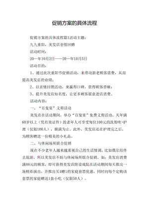 促销方案的具体流程.docx
