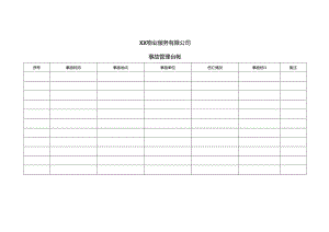 XX物业服务有限公司相关方企业台账（2024年）.docx