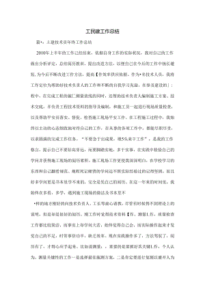 工民建工作总结.docx