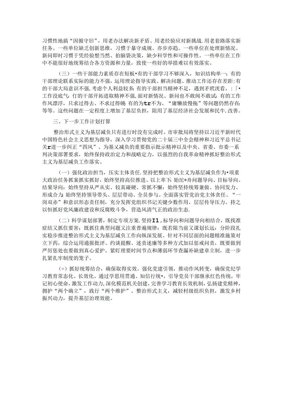 2024年市审批局整治形式主义为基层减负工作情况报告.docx_第2页